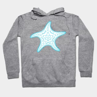 Starfish (blue/white) Hoodie